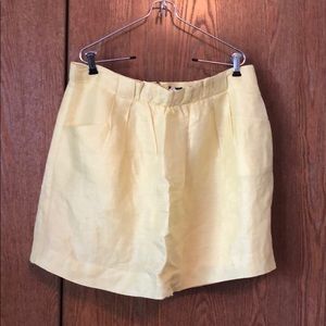 Paper bag waist mini skirt